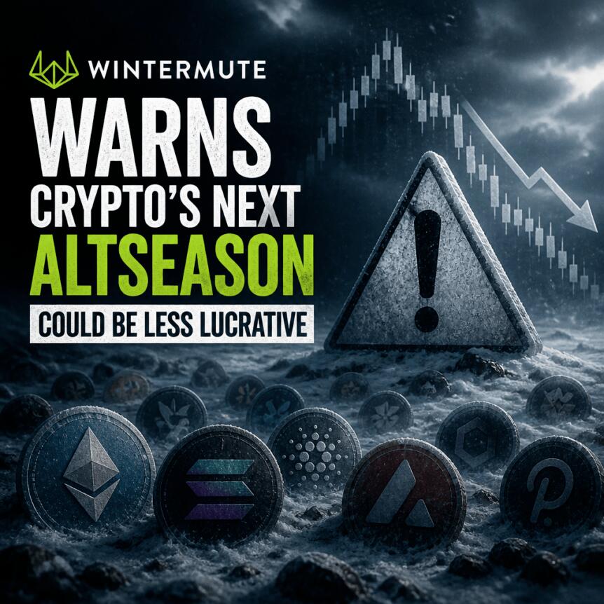 Wintermute: Institutional Money Dominates Crypto Spot Flow, Signaling More Selective Altcoin Season