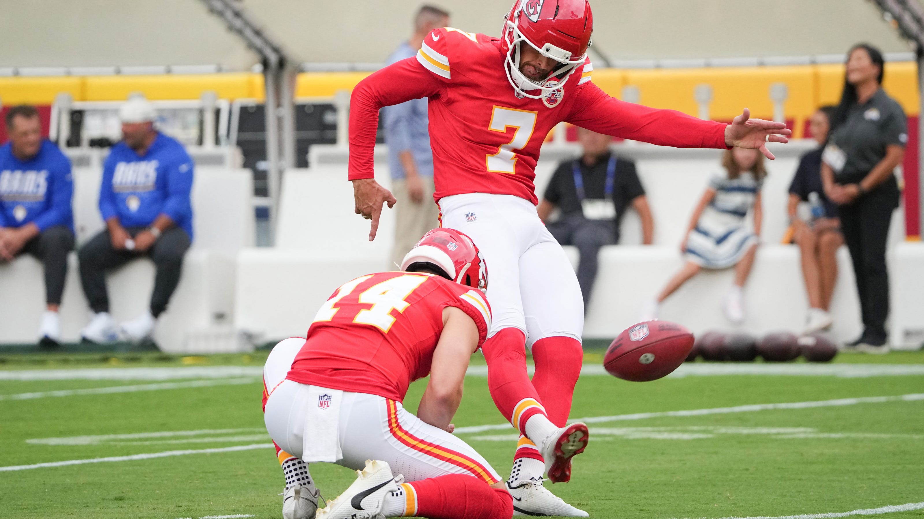 Chiefs Kicker Harrison Butker Hits 69-Yard Field Goal, Falling Short of NFL Record