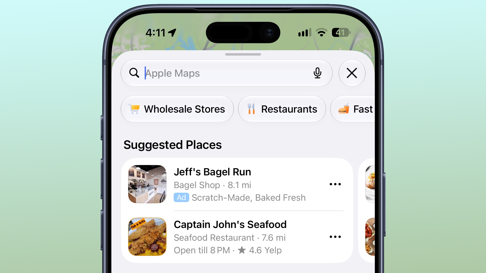 Apple Maps begins rolling out sponsored advertisements in the United States and Canada.