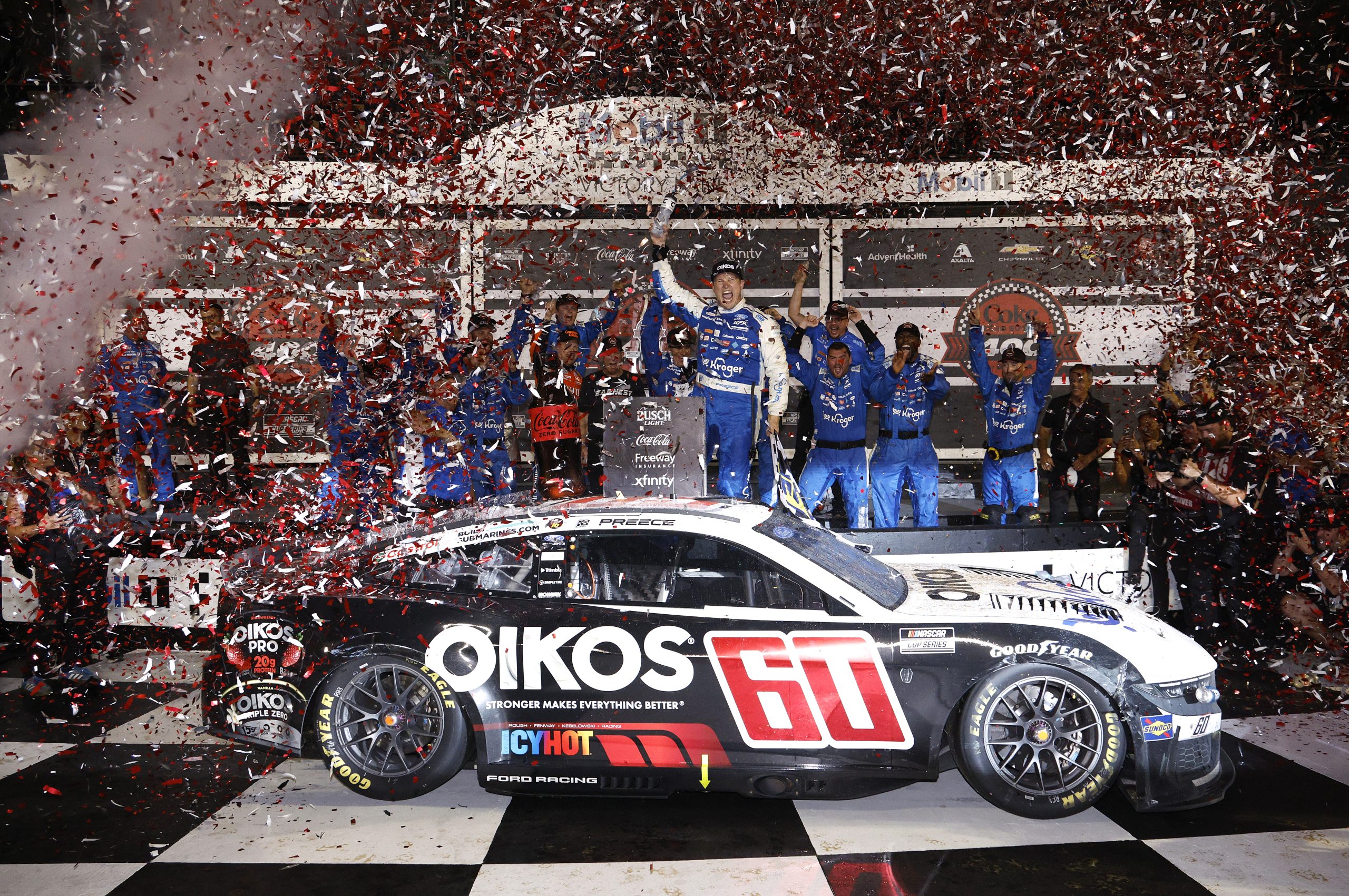 Ryan Preece secures his first NASCAR victory and playoff spot in Daytona overtime.