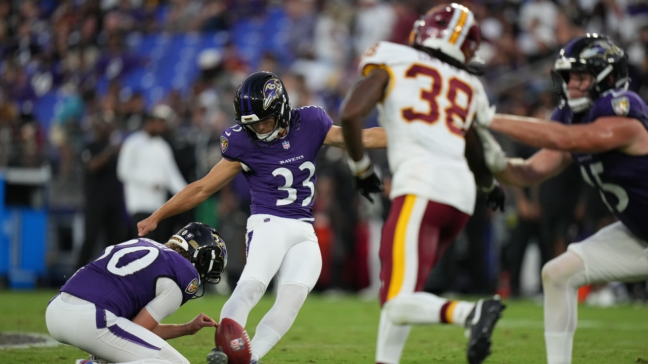 Ravens Dominate Commanders 41-3 in Preseason Finale Despite Kicker's Missed Kicks