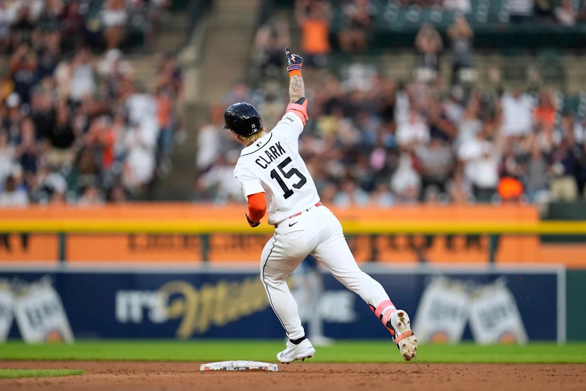 Max Clark homers to help Detroit Tigers defeat Tampa Bay Rays and end skid