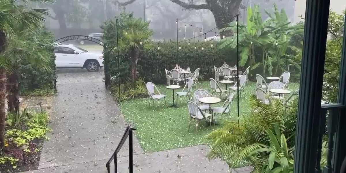 Severe Storms Bring Hail and Flash Flood Risks to New Orleans Metro Area