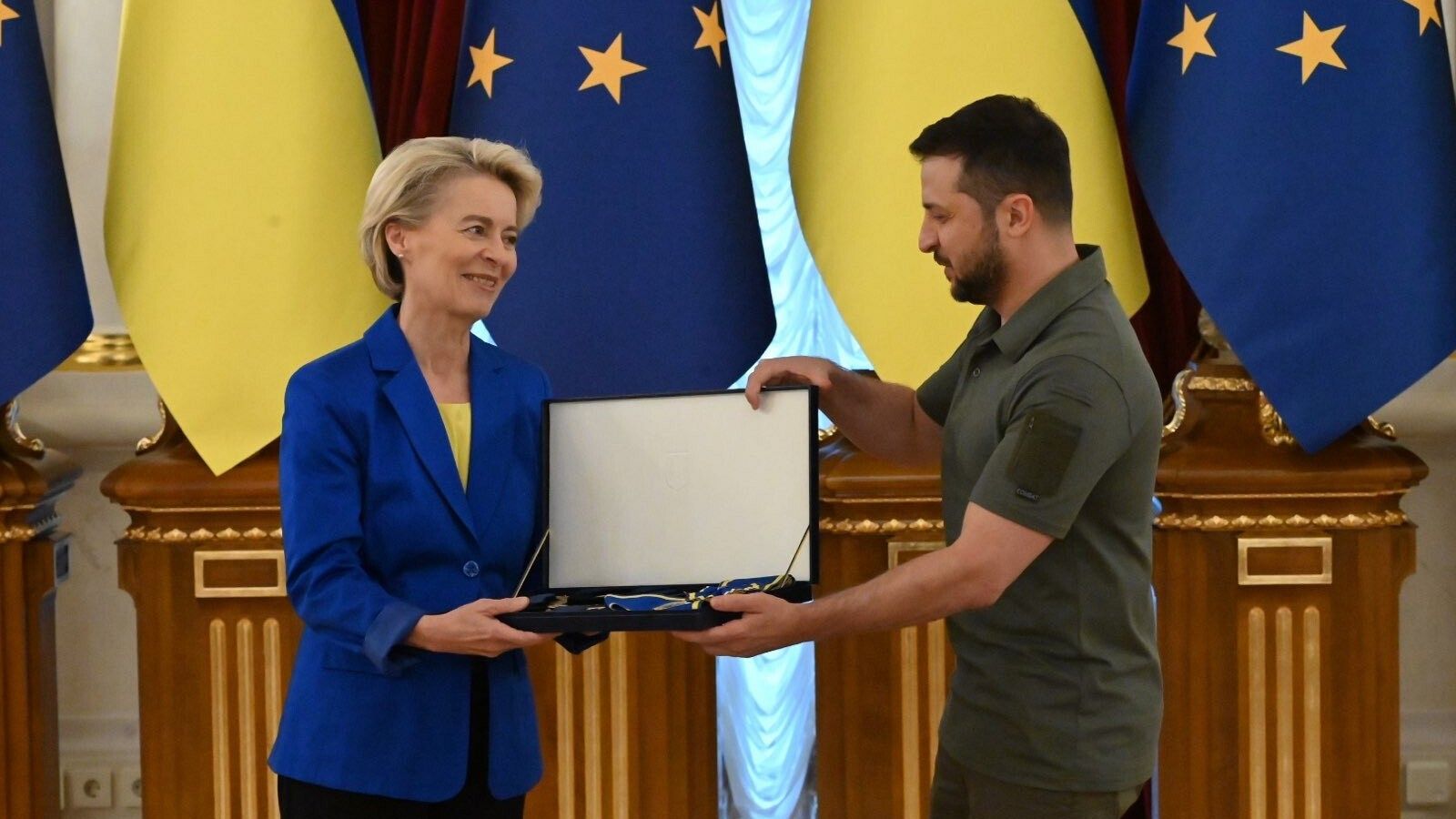 Von der Leyen promete fortalecer las defensas de Ucrania ante la guerra híbrida rusa