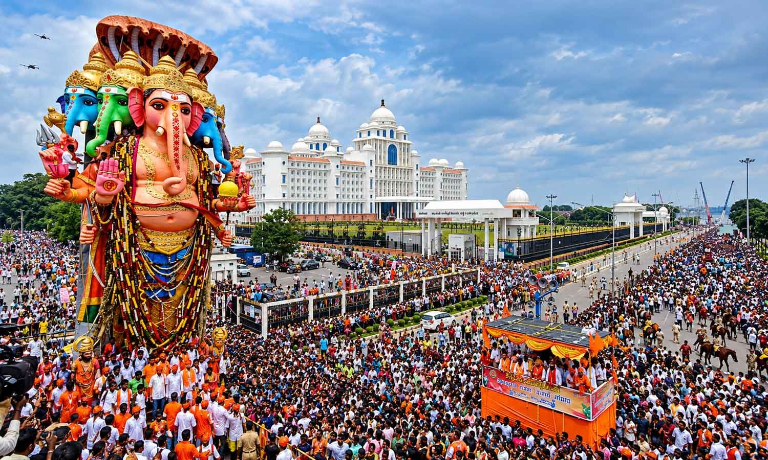 Devotees Across India Bid Farewell to Lord Ganesha During Eco-Friendly Visarjan Celebrations
