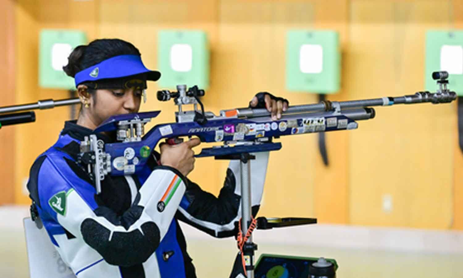 Elavenil Valarivan secures silver in air rifle while India guarantees historic Asian Games MMA medal.