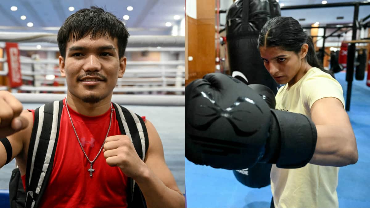 Indian boxer Sakshi Chaudhary defeats Olympic medalist to advance at Asian Games.