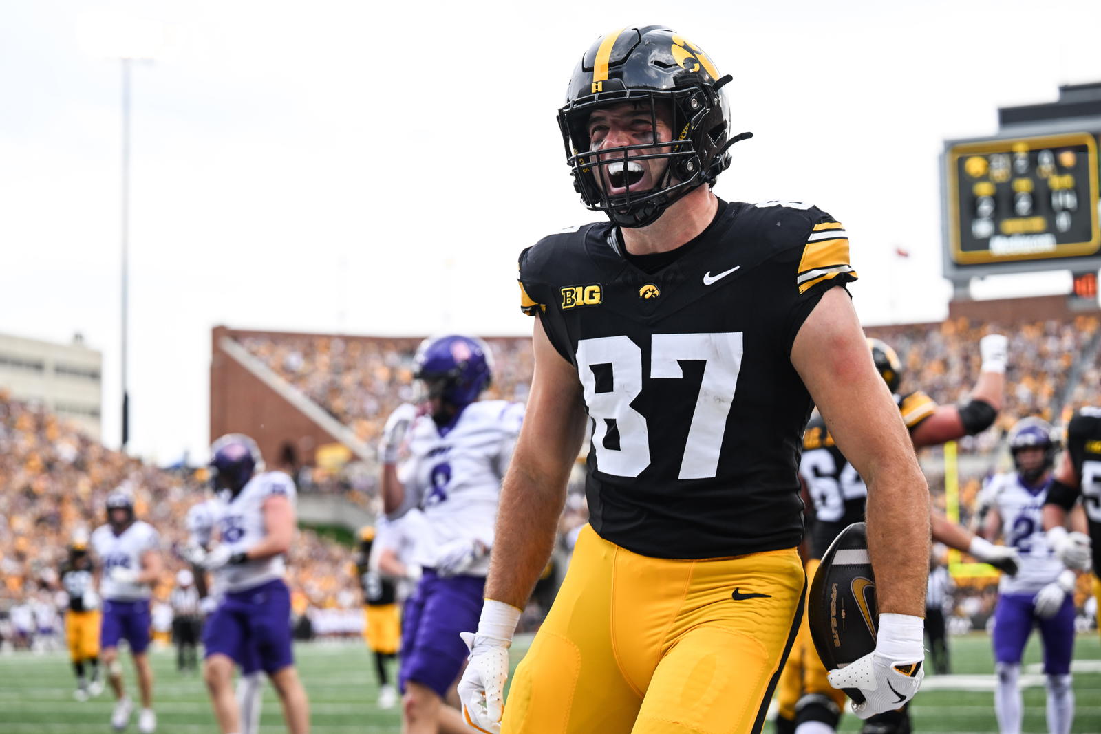 Iowa routs Northern Iowa 55-0