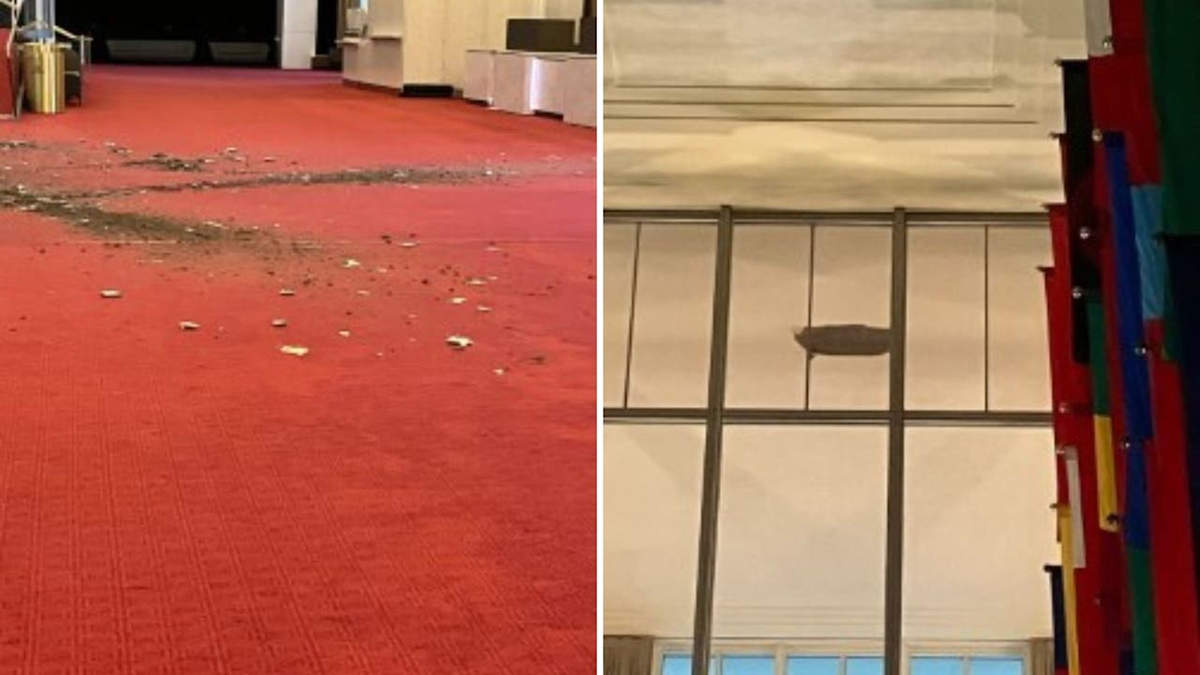 Kennedy Center Ceiling Collapses Into Grand Foyer Following Severe Washington Storms