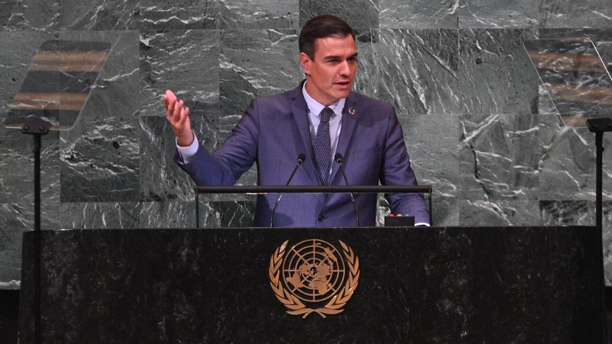 Pedro Sánchez lleva a la ONU su cruzada exigiendo regular a los tecnoligarcas