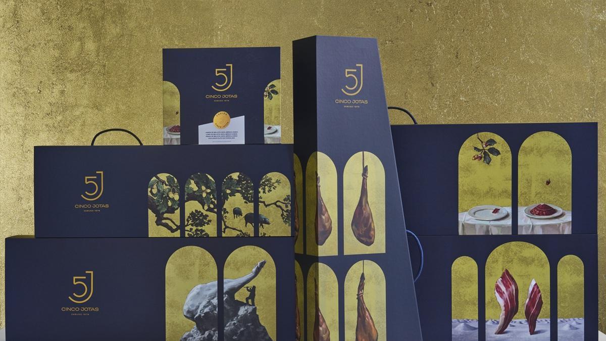Cinco Jotas y el artista Ignasi Monreal presentan una exclusiva colección de jamón ibérico