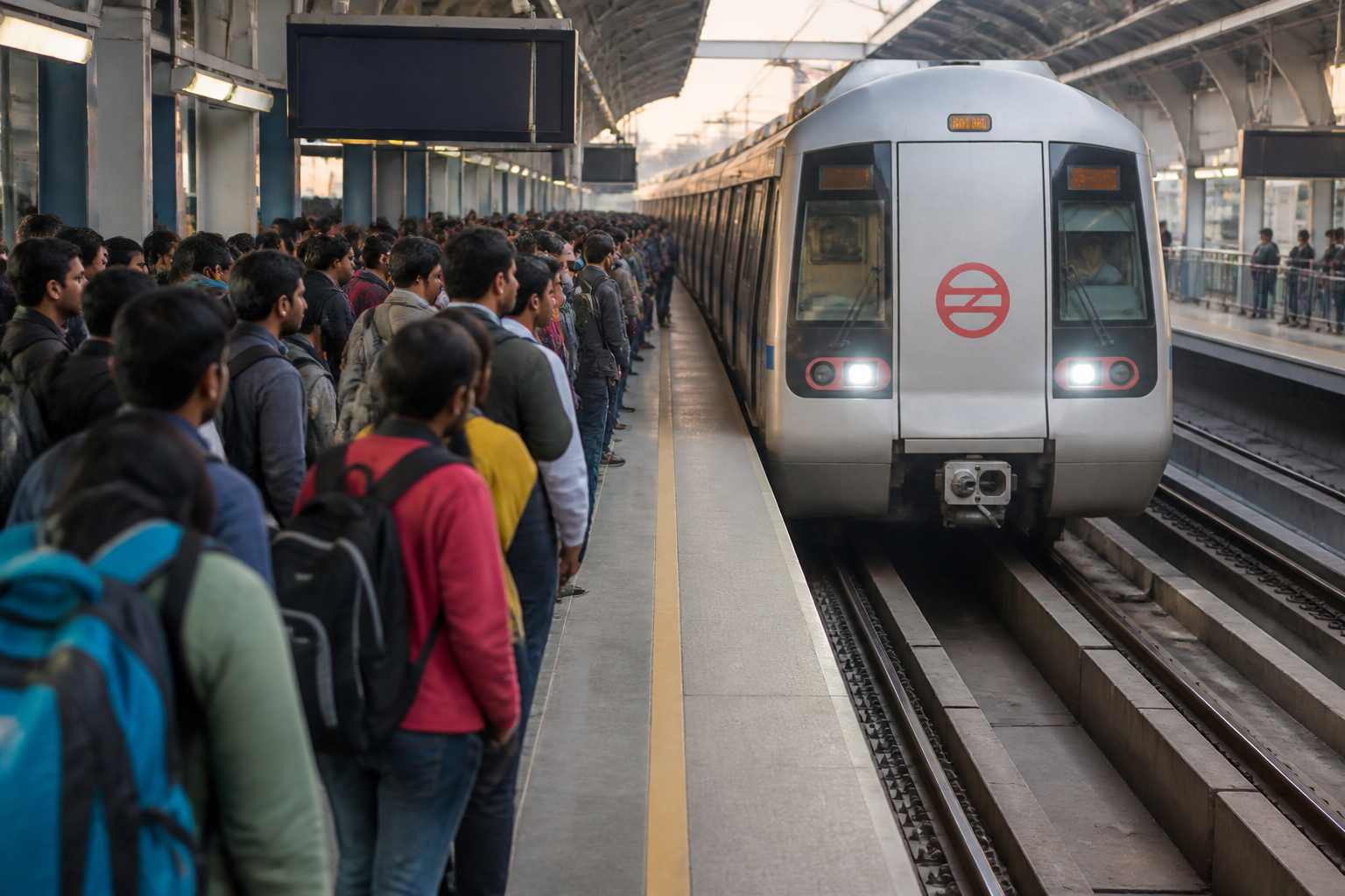 Delhi Metro Sets Record With 8.24 Million Passengers
