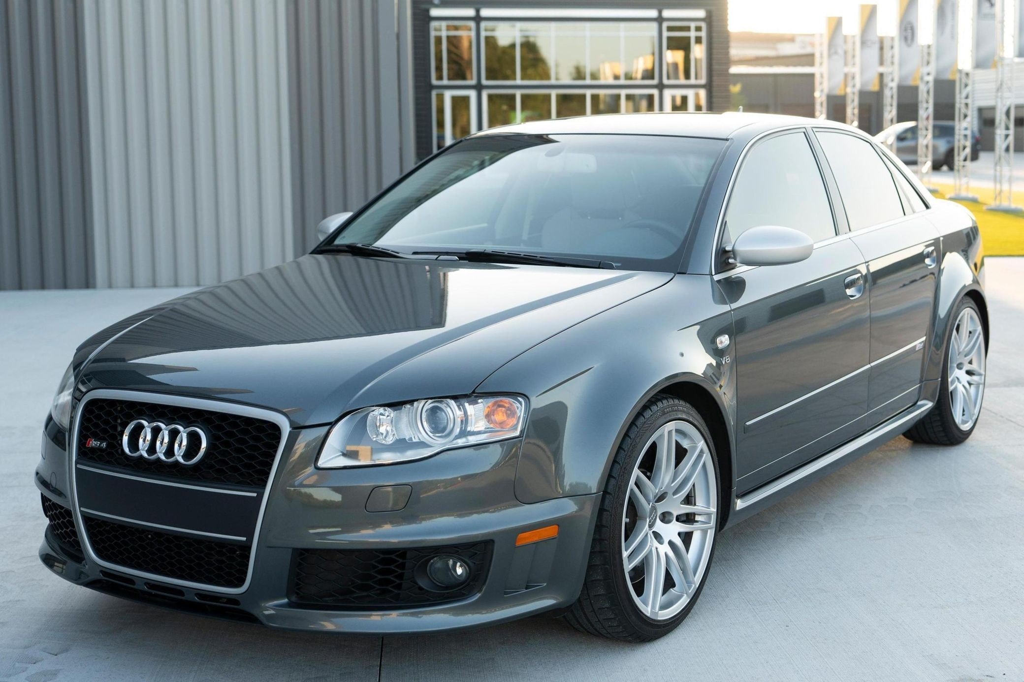 A pristine 2008 Audi RS 4 sedan sells above its original price after years in storage.