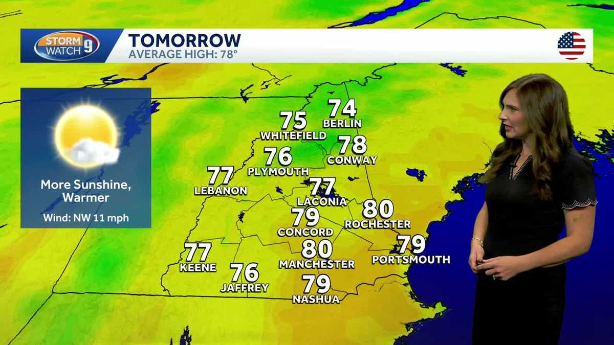 Pleasant Labor Day weekend weather precedes midweek storms and cooler conditions.