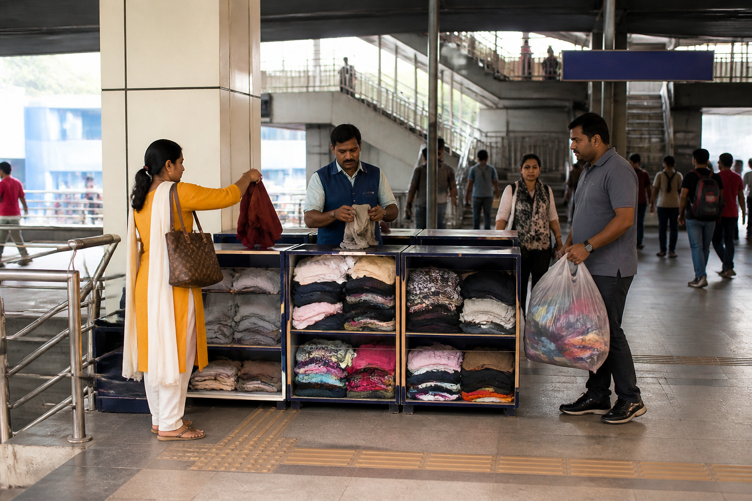 Delhi Metro Arpan Centers Collect 41 Tonnes of Clothing for Recycling
