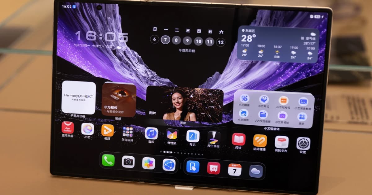 Huawei Launches Tri-Fold Phone Ahead of Apple Foldable