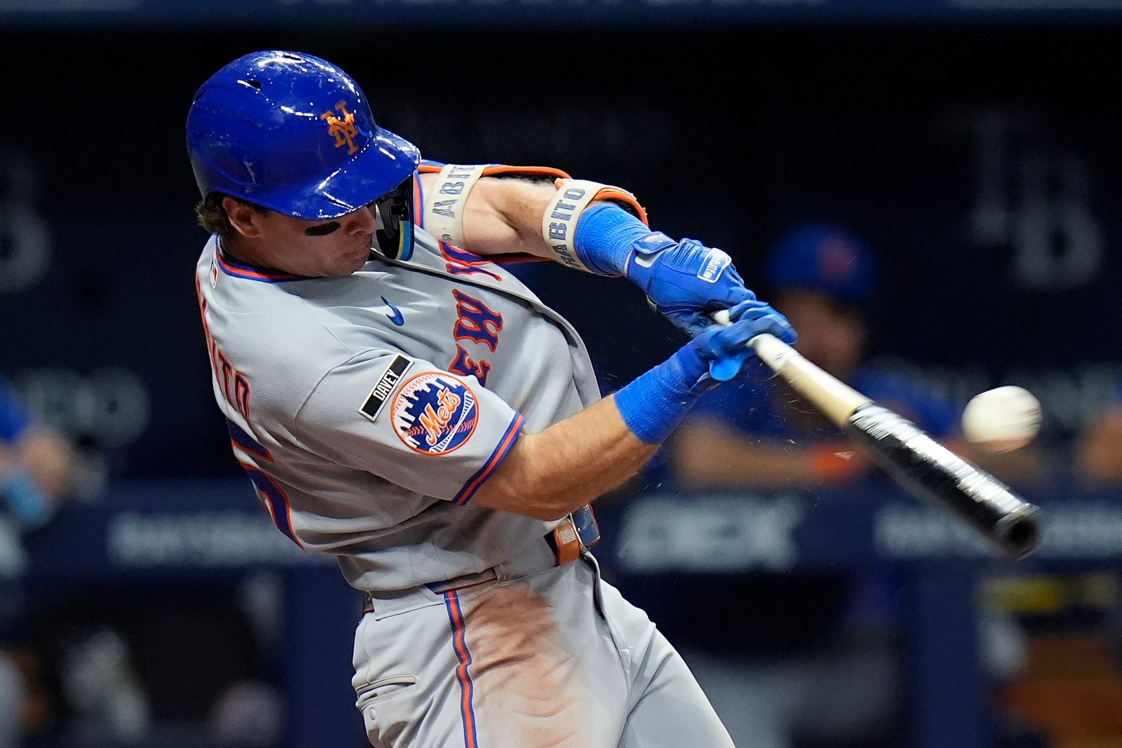 Nick Morabito sparks Mets with three-run double for first hit in 10-4 victory.
