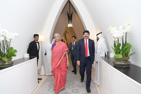 Finance Minister Nirmala Sitharaman Visits Qatar to Attend AIIB Annual Meeting