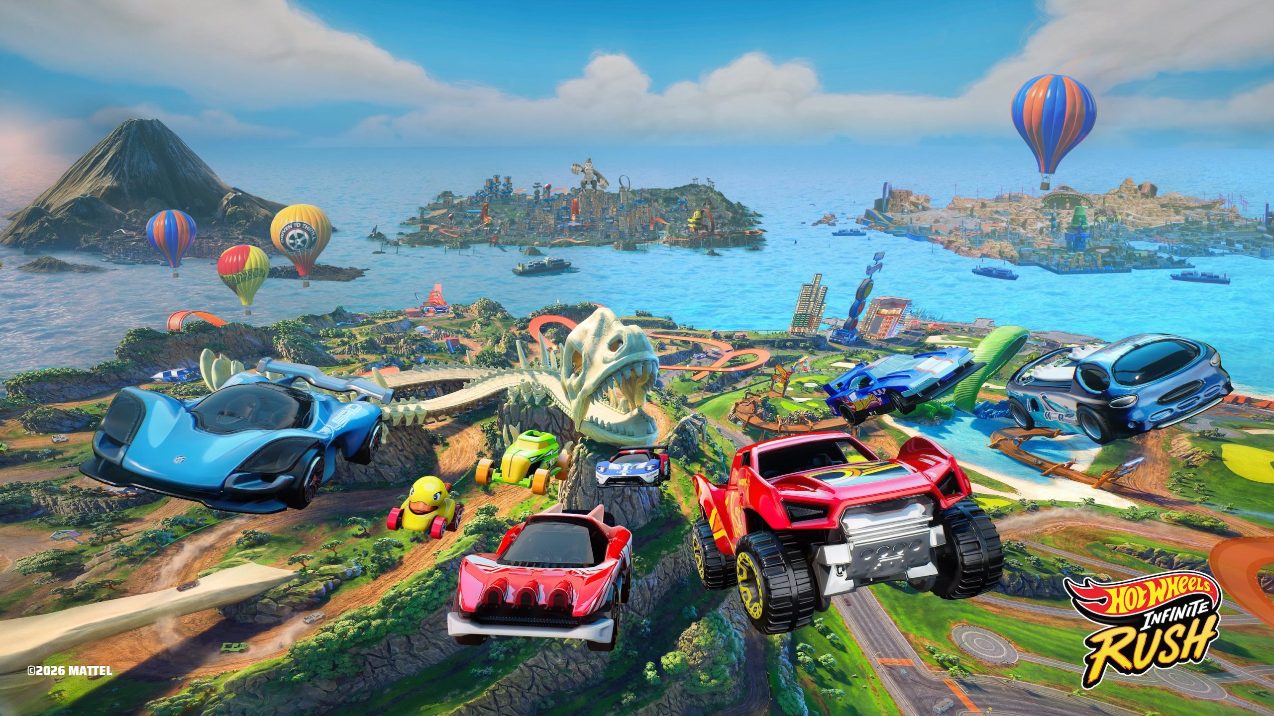 Hot Wheels Infinite Rush brings a sprawling open-world arcade racer across four themed islands.