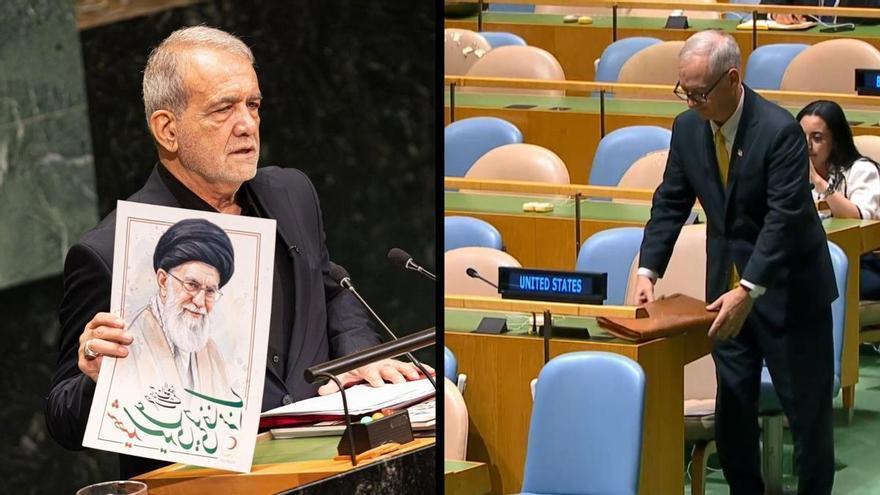 EEUU abandona la Asamblea de la ONU tras acusaciones del presidente iraní