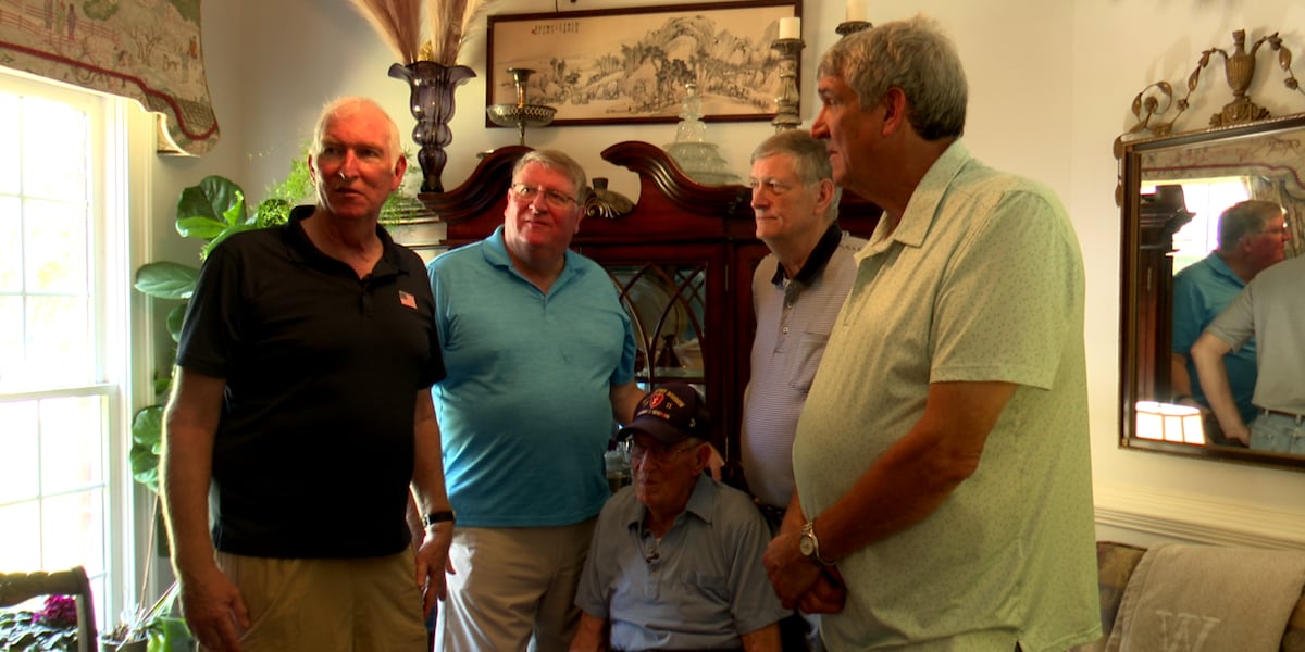 World War II and Korean War veteran Jack Welsh celebrates his 100th birthday.