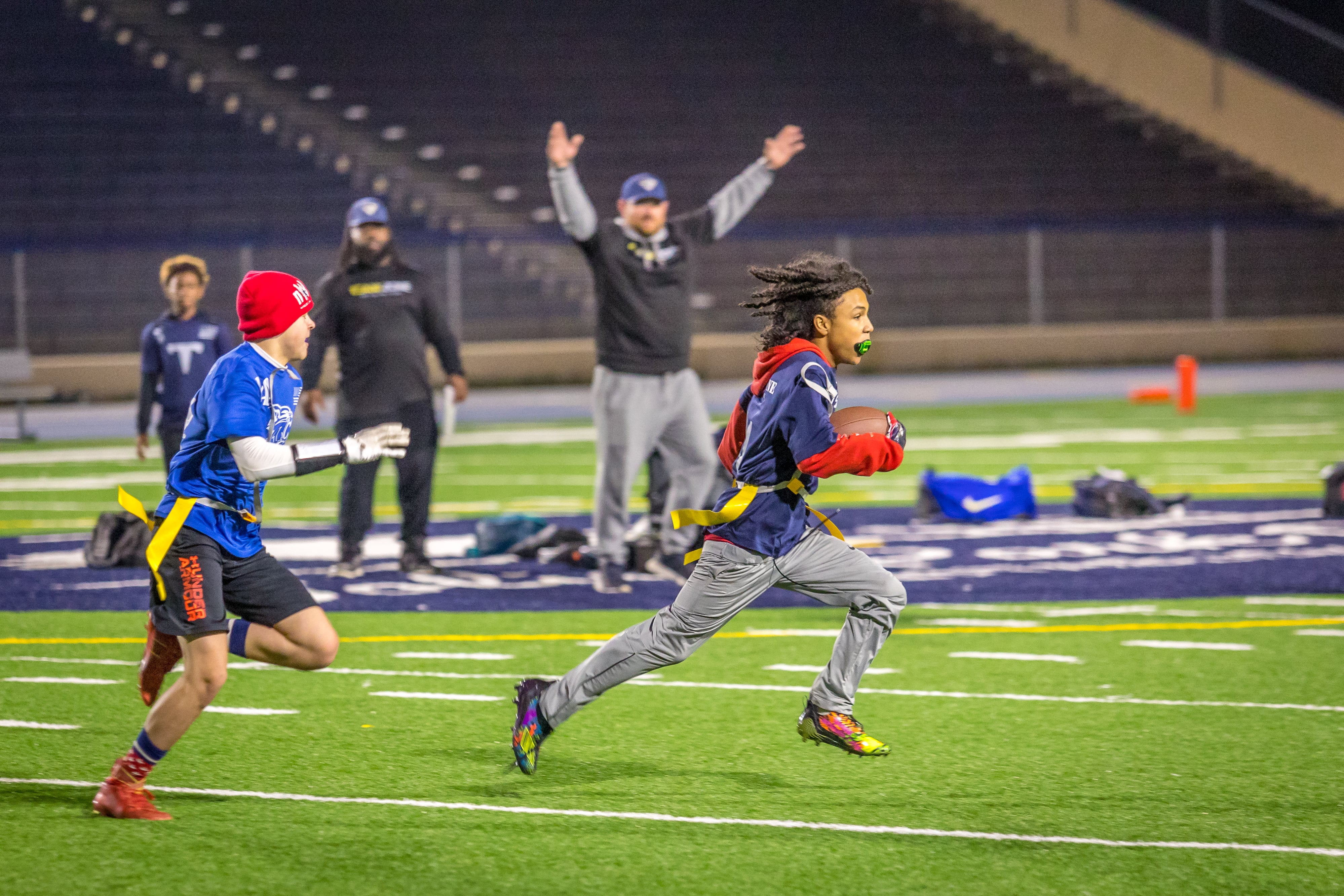 The Vanguard School Overcomes Deficit to Defeat Berthoud in Flag Football