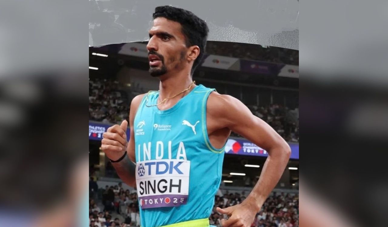 Gulveer Singh claims silver in the men's 10,000 meters at the Asian Games.