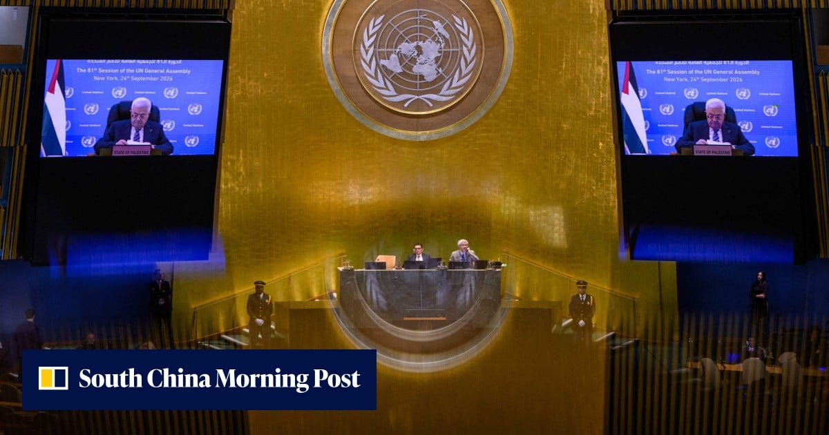 Denied U.S. visas, Mahmoud Abbas delivers a prerecorded UN address accusing Israel of genocide.