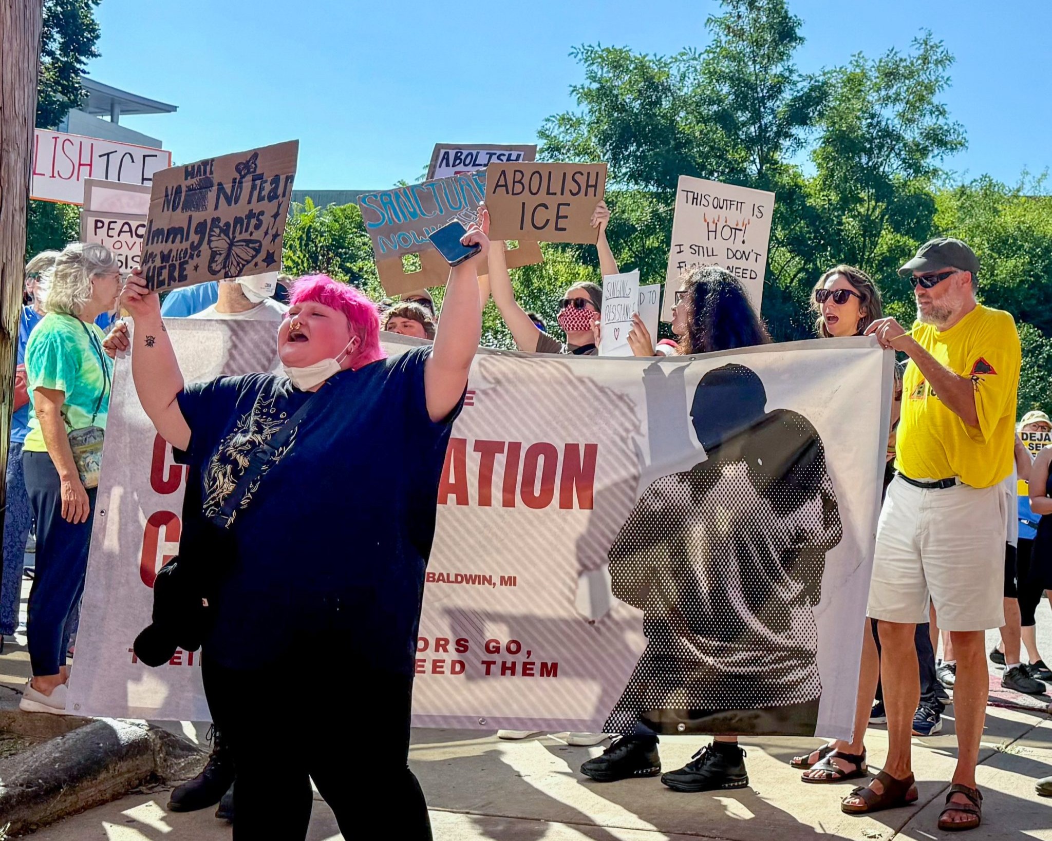 San Diego Leaders and Residents March to Protest Recent ICE Operations