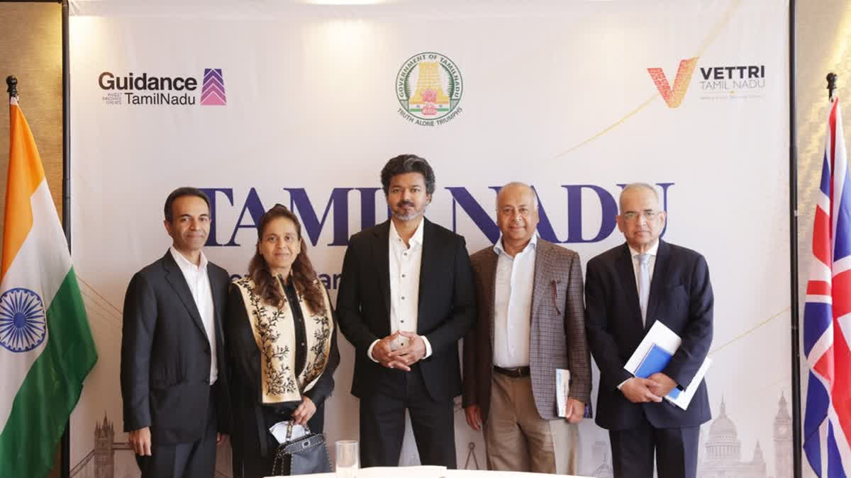 Tamil Nadu Chief Minister Vijay Leads Delegation to UK to Attract Investment