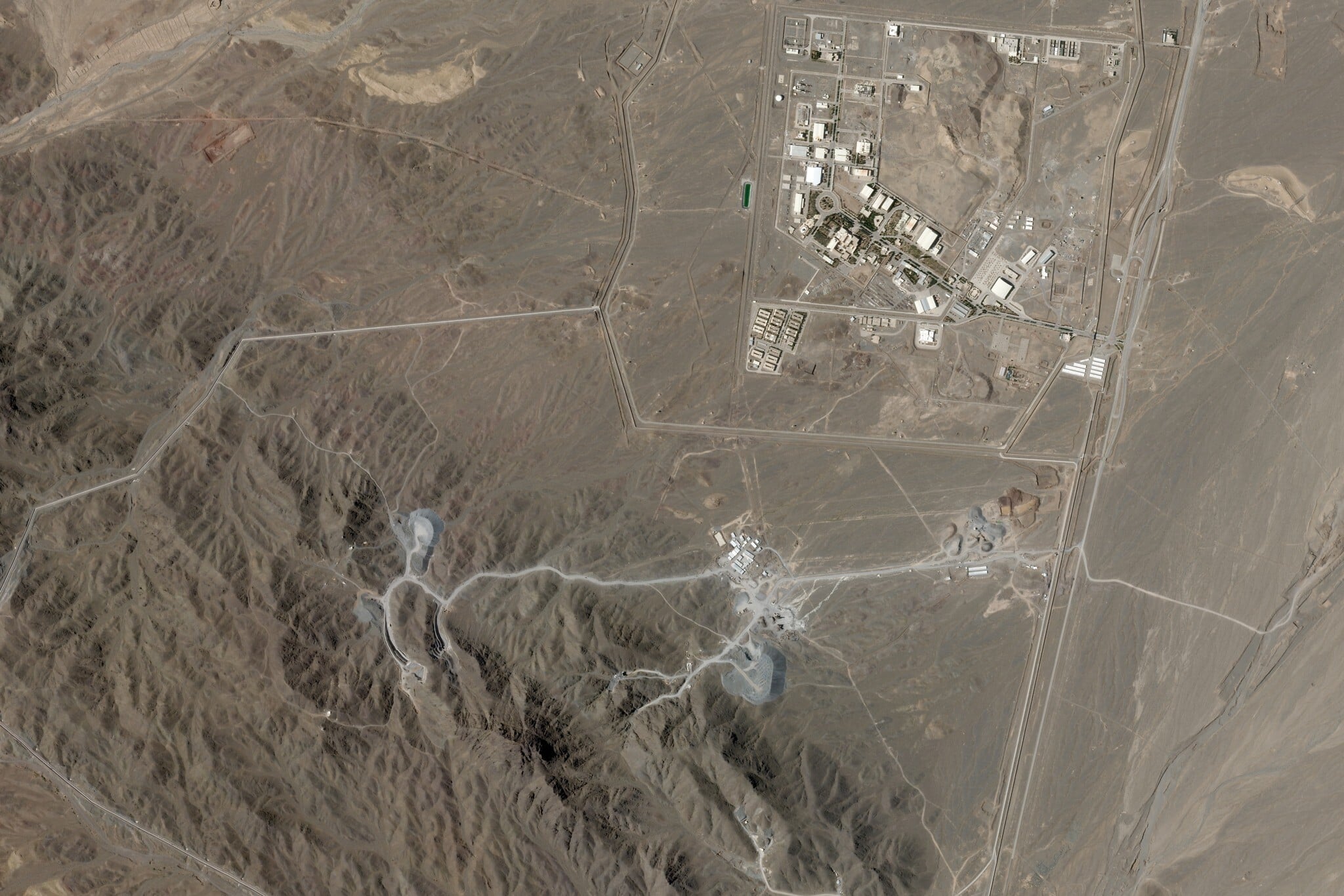 Satellite Imagery Shows Major Construction Surge at Iran Pickaxe Mountain Nuclear Site