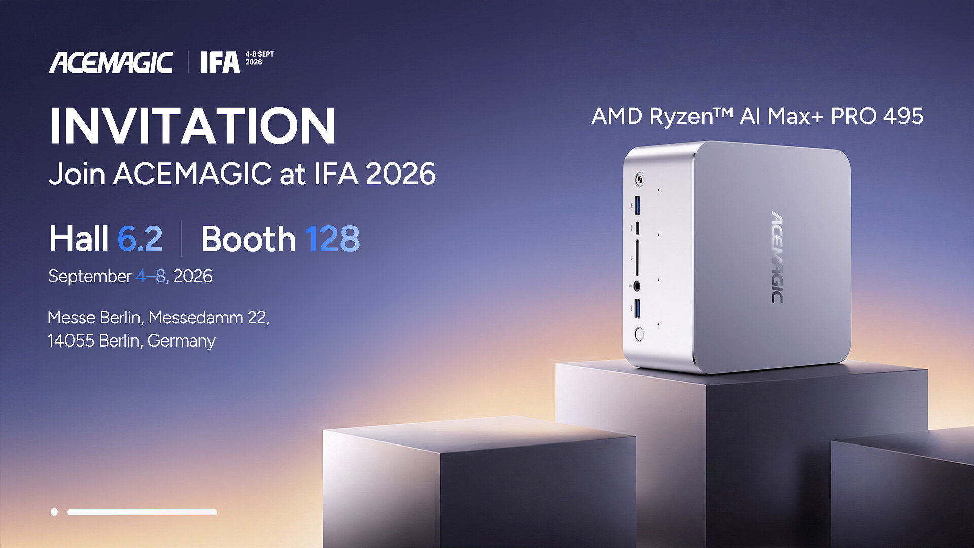 ACEMAGIC Unveils First Ryzen AI Max+ PRO 495 Mini Workstation at IFA 2026