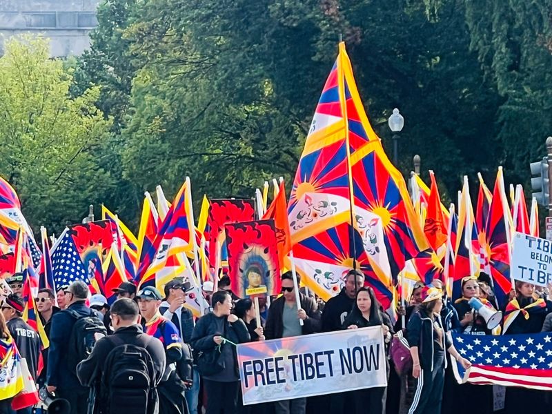Clashes Erupt Between Pro-China and Tibetan Protesters During Xi Jinping's Washington Visit