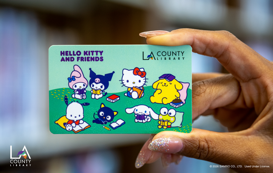 LA County Library Launches Hello Kitty Card