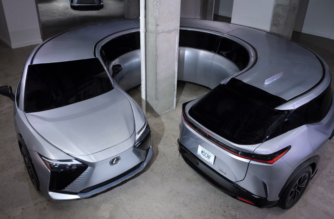 MSCHF Transforms Two Lexus Electric Vehicles Into Surreal Sculptures for New York Exhibition