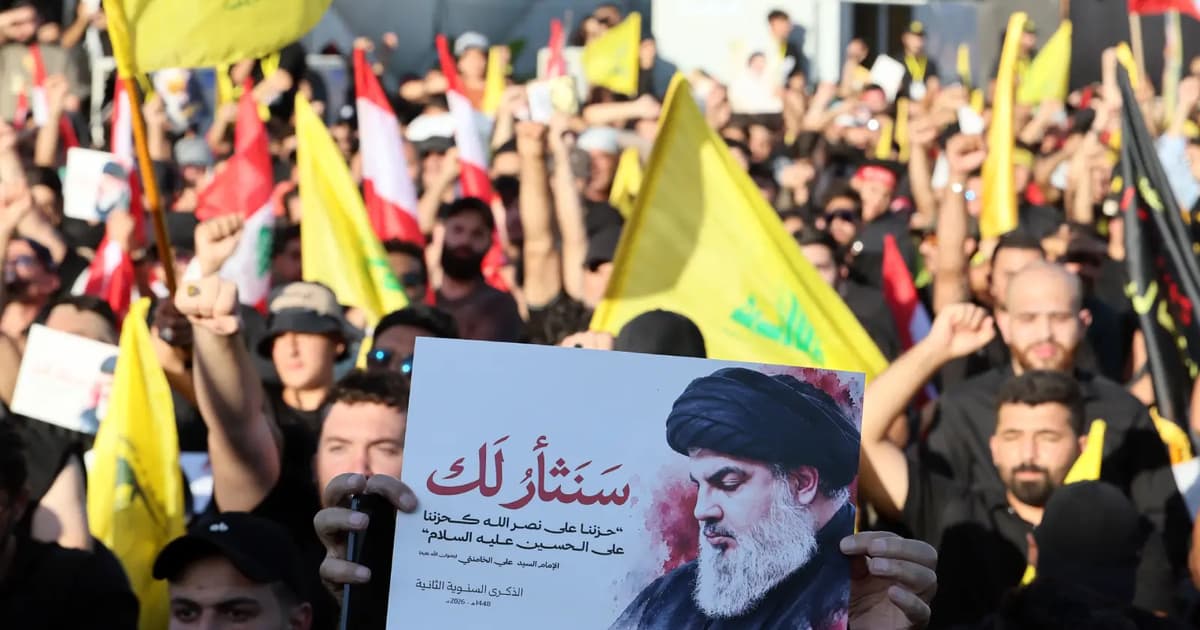 Thousands Gather in Beirut to Mark Two Years Since Nasrallah's Killing
