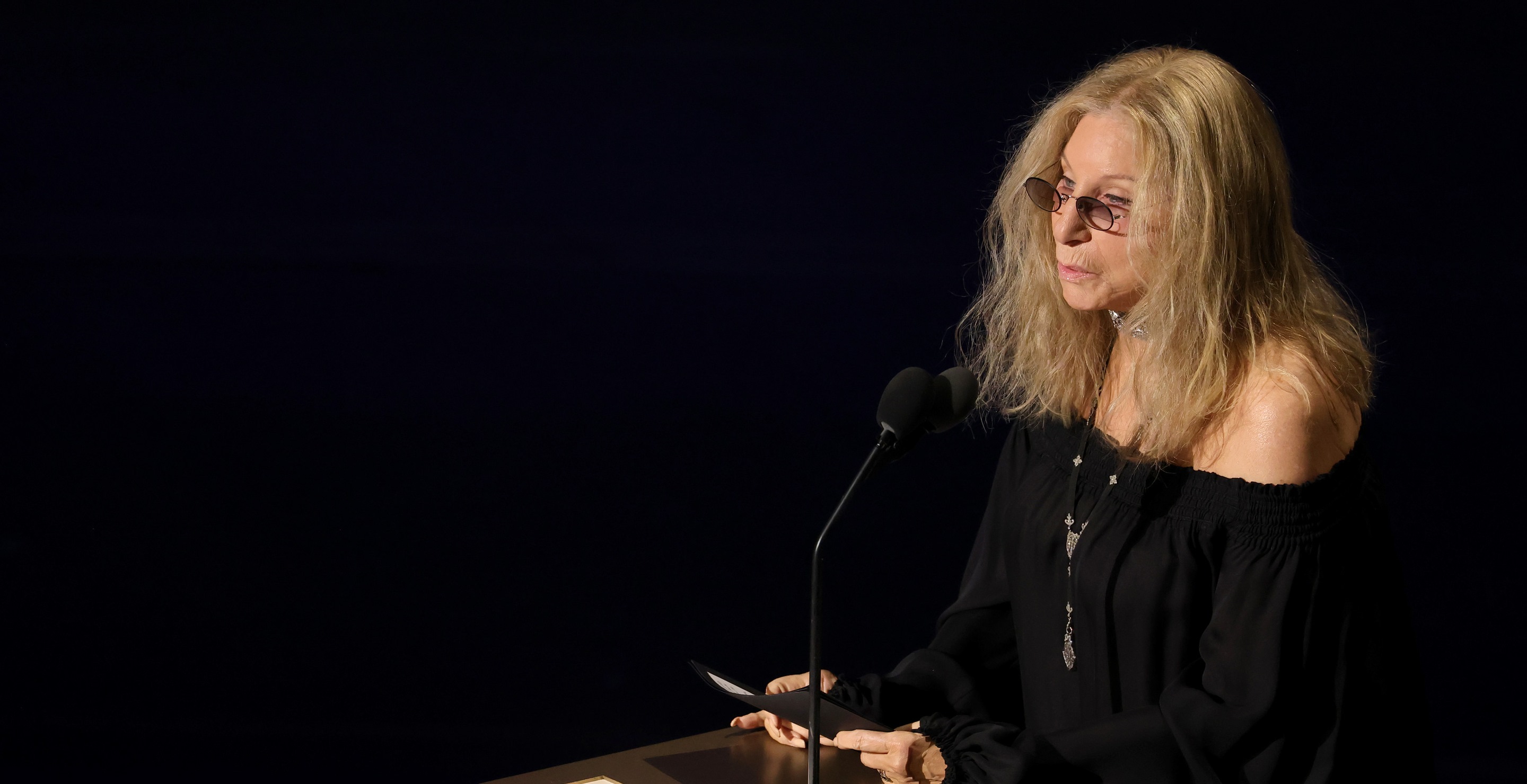 Barbra Streisand condemns Donald Trump over political and legal turmoil at the Kennedy Center.