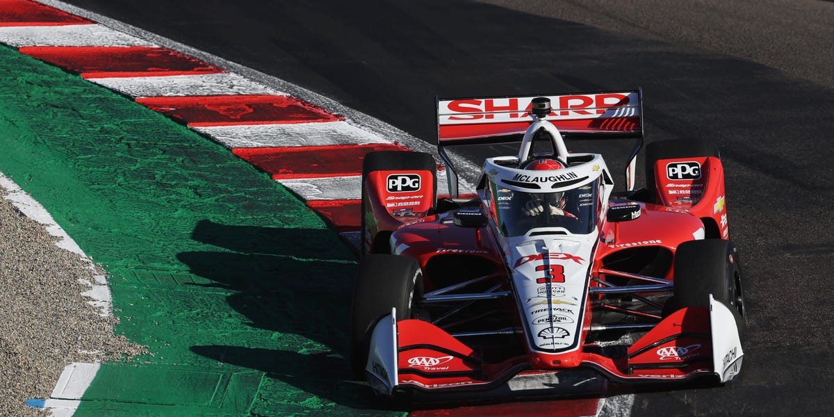 Scott McLaughlin secures pole position for the IndyCar season finale at Laguna Seca.