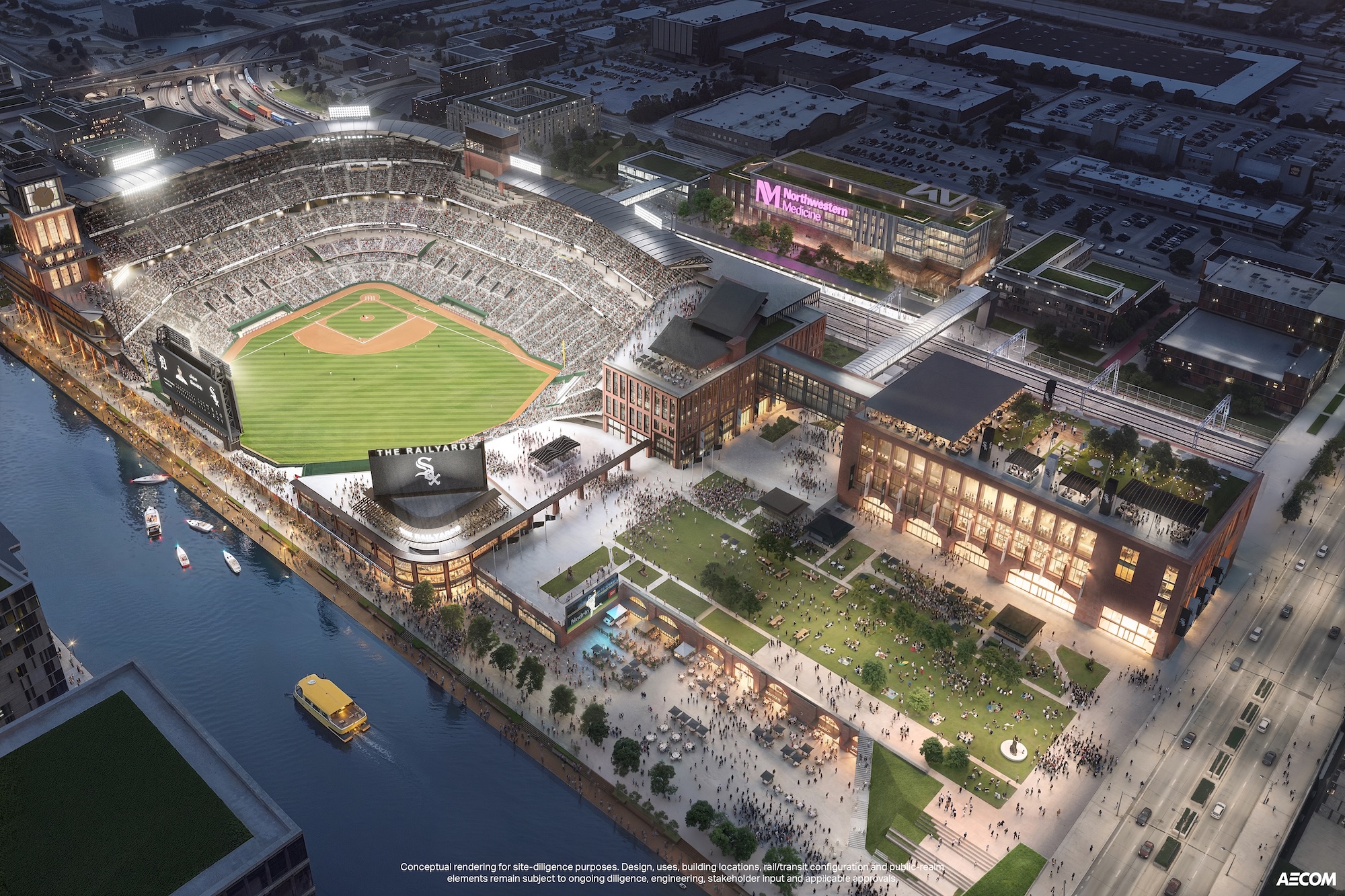 Developer Justin Ishbia Unveils Proposed White Sox Stadium and Mixed-Use Railyards District