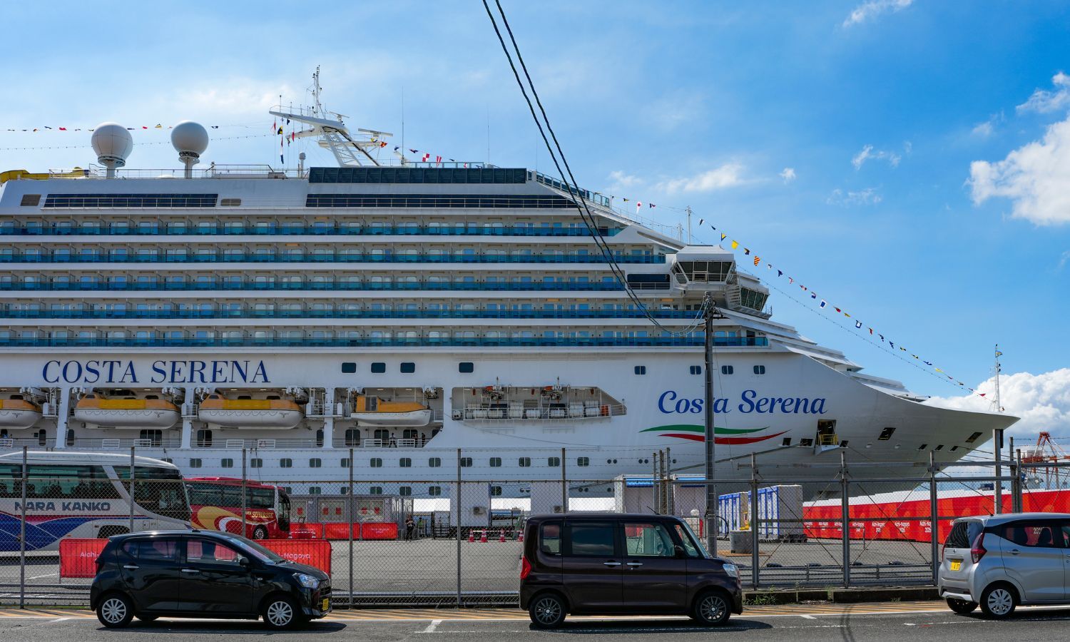 Cruise ship docks in Nagoya to house Asian Games athletes amid mounting complaints.