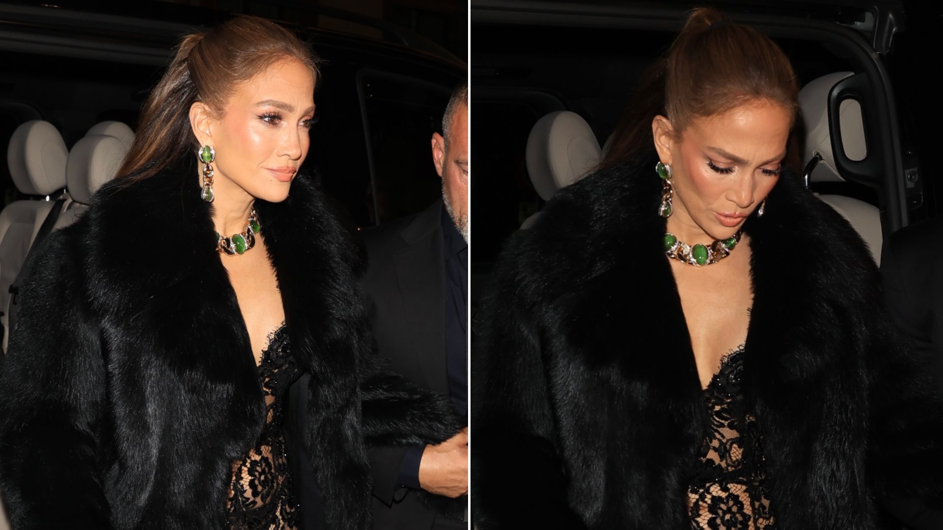 Jennifer Lopez showcases bold Dolce and Gabbana looks during Milan Fashion Week appearances.