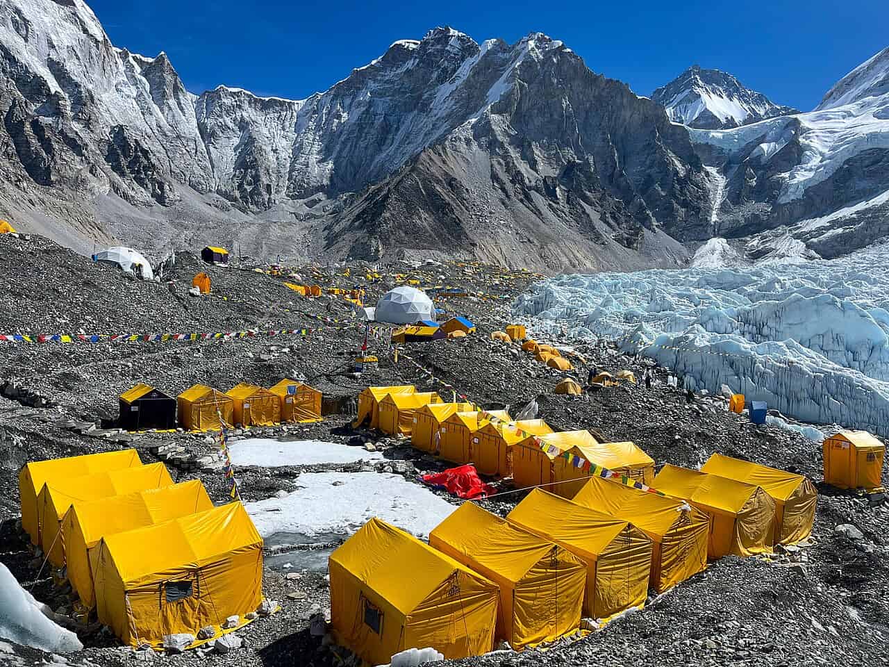 Human Activity at Everest Base Camp Accelerates Khumbu Glacier Ice Melt