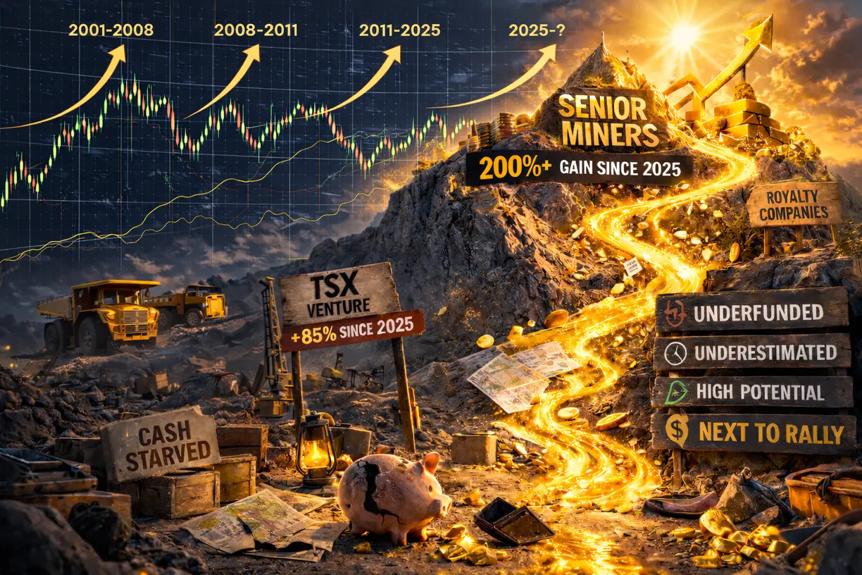 Gold prices decline sharply as rising Treasury yields pressure junior mining shares.