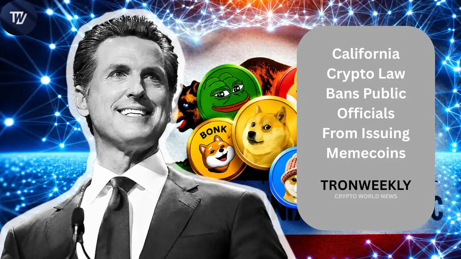California Bars State Officials From Issuing Memecoins Under New Legislation