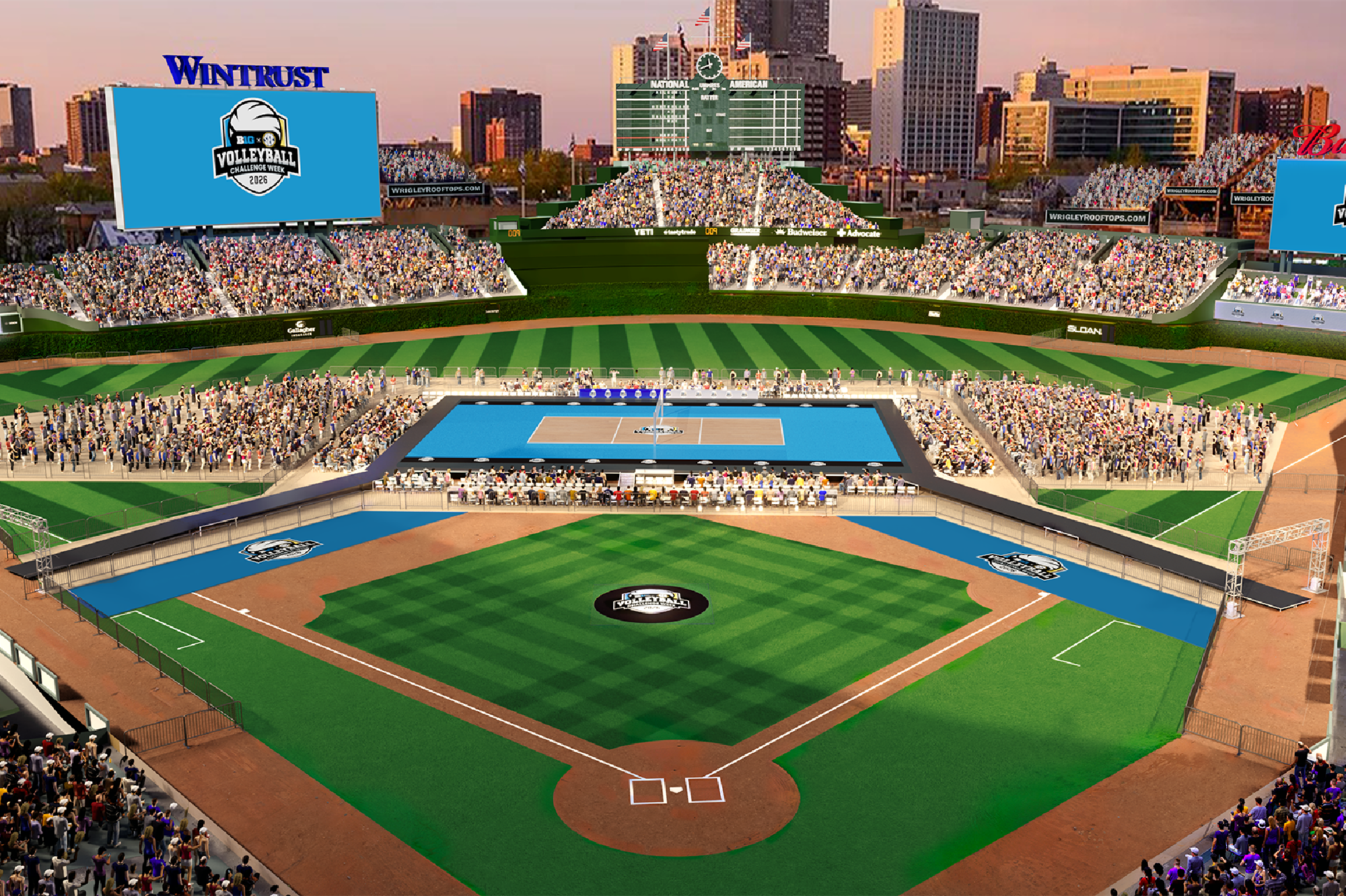 Nebraska Volleyball's Outdoor Match Phenomenon Reaches Historic Wrigley Field Milestone