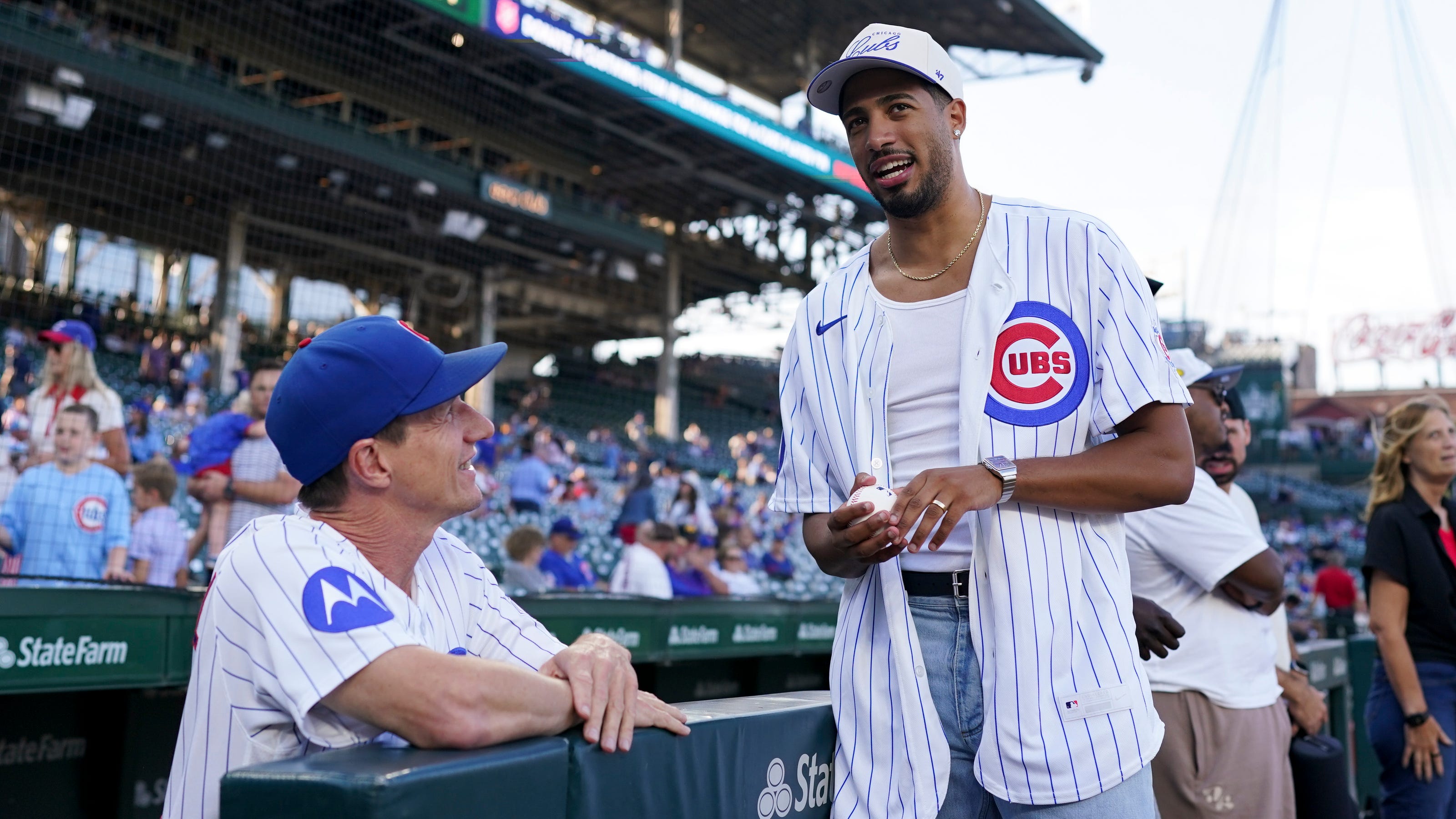 Indiana Pacers guard Tyrese Haliburton faces online roasting after throwing first pitch at Wrigley Field