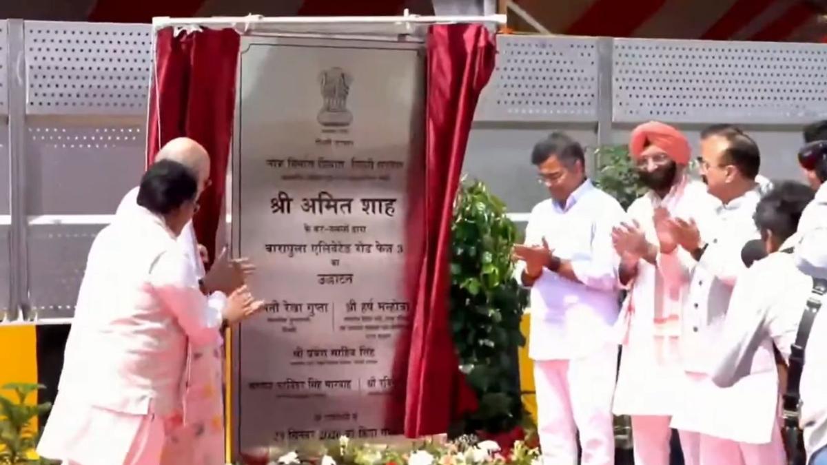 Amit Shah is set to inaugurate major new road projects and flyovers in Delhi.