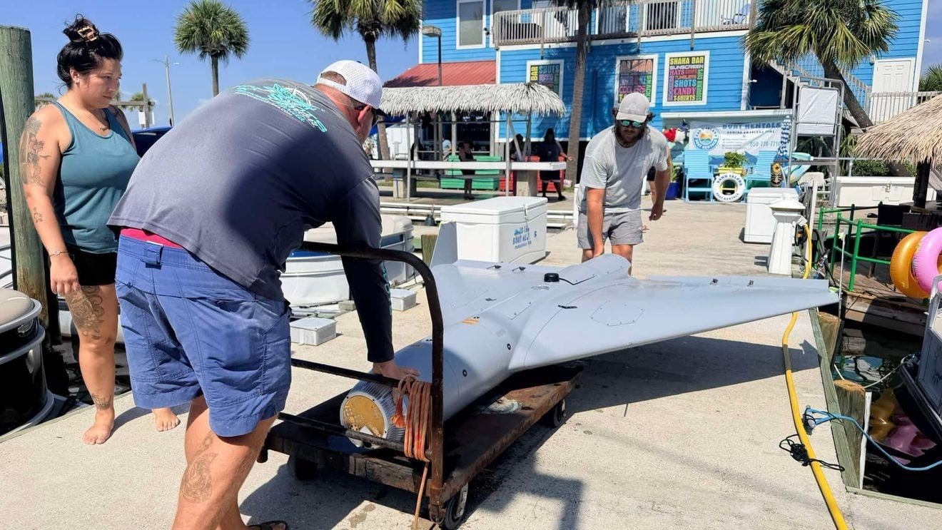 Florida Fishing Crew Recovers Damaged Unidentified Military Drone From Gulf