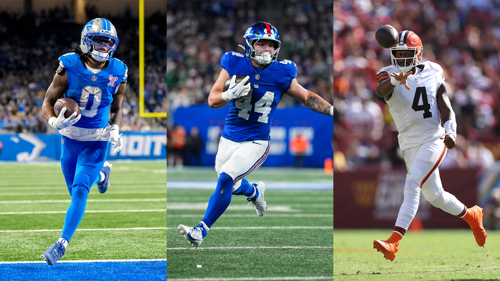 NFL rookies and standout college prospects lead the early season player rankings.