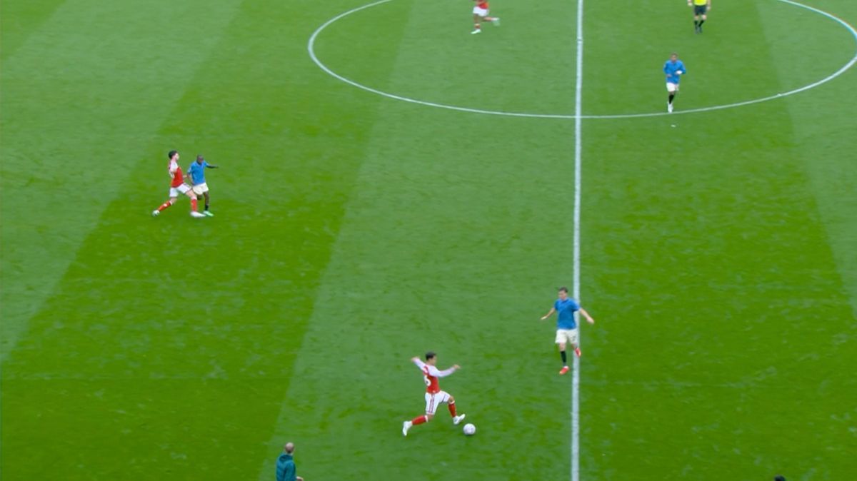 Declan Rice avoids red card despite kick-out during Arsenal defeat